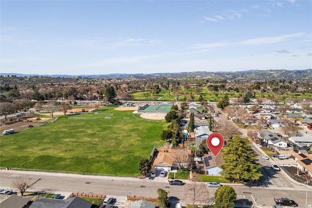 bird's eye view featuring a residential view