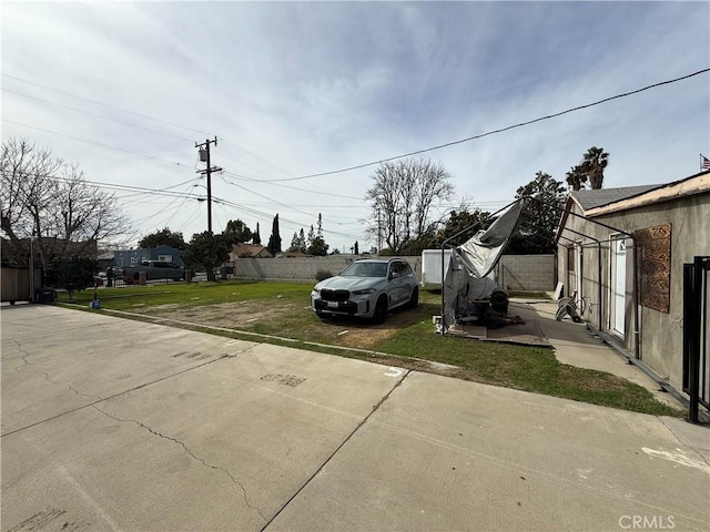 exterior space with fence