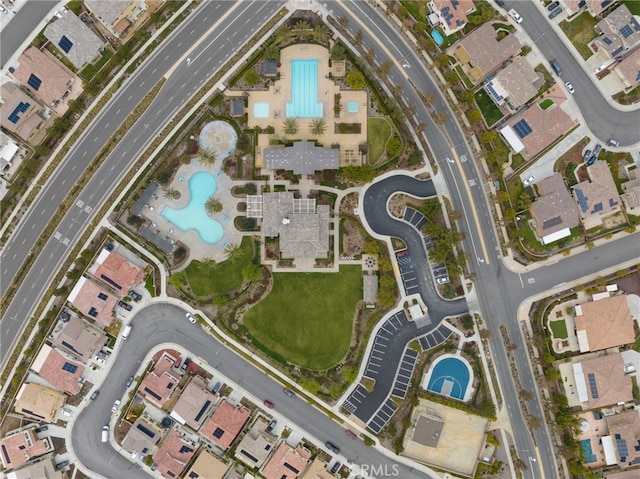 birds eye view of property featuring a residential view