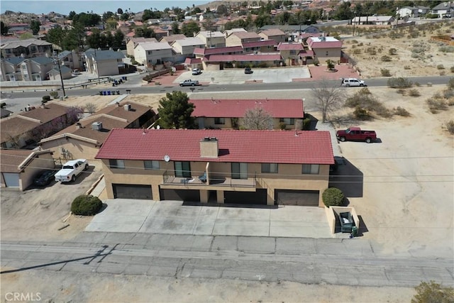 bird's eye view with a residential view