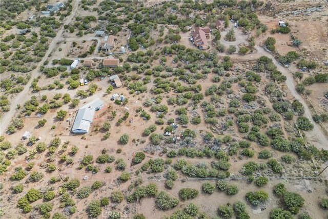 bird's eye view with view of desert