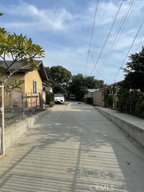 view of street with driveway