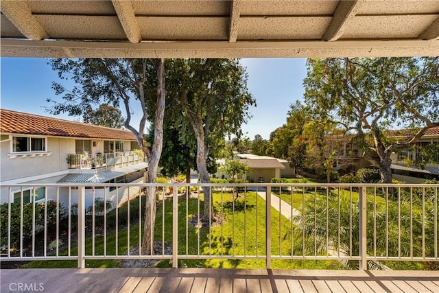 view of balcony