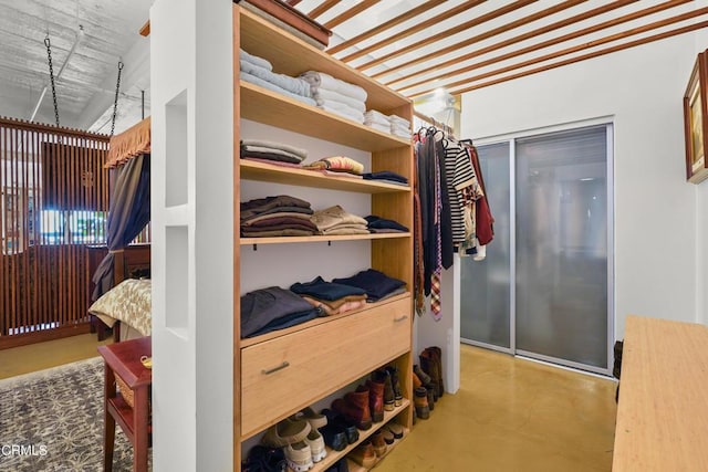 view of closet