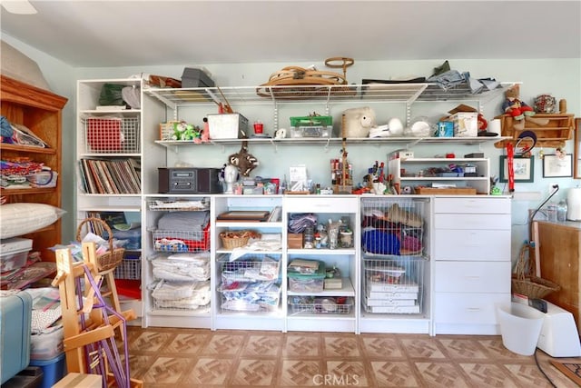 view of storage room