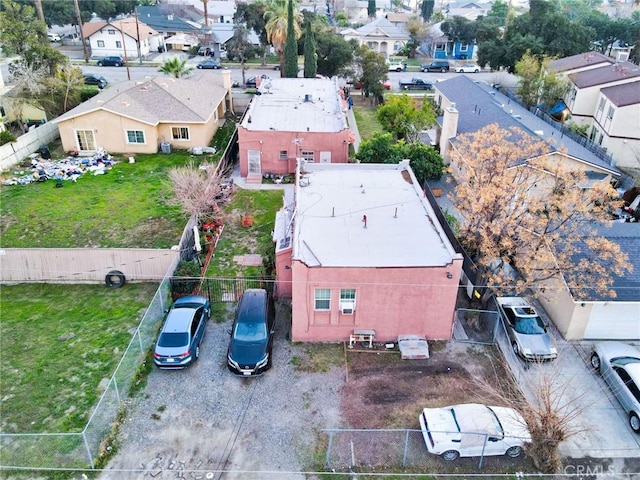 bird's eye view featuring a residential view