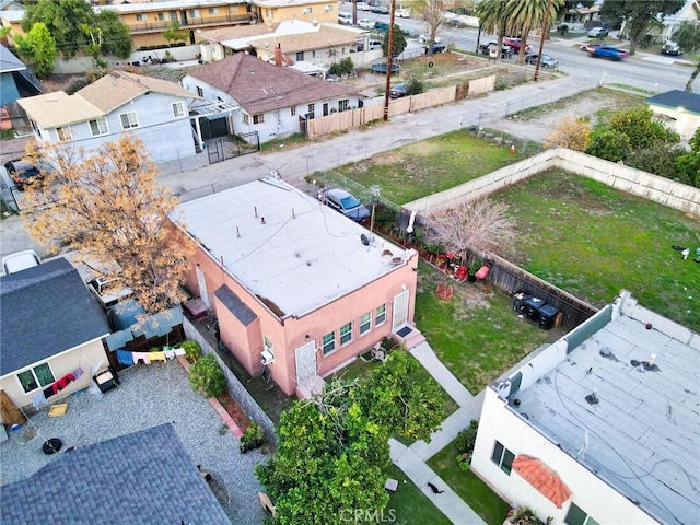 bird's eye view featuring a residential view