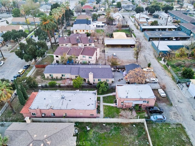 aerial view featuring a residential view