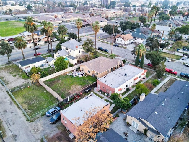 aerial view featuring a residential view