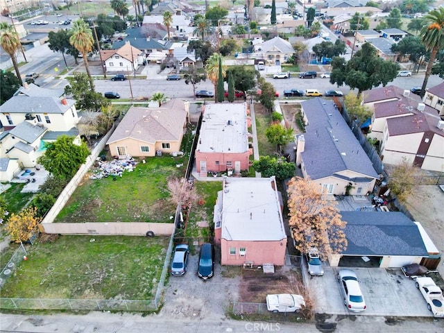 aerial view featuring a residential view