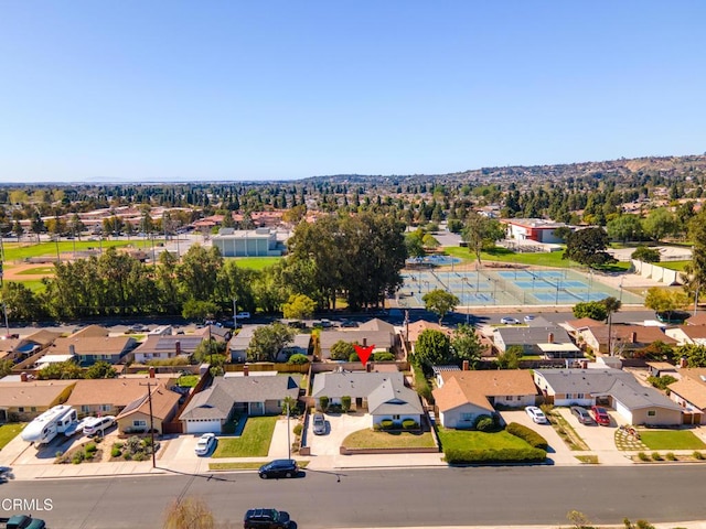 birds eye view of property featuring a residential view