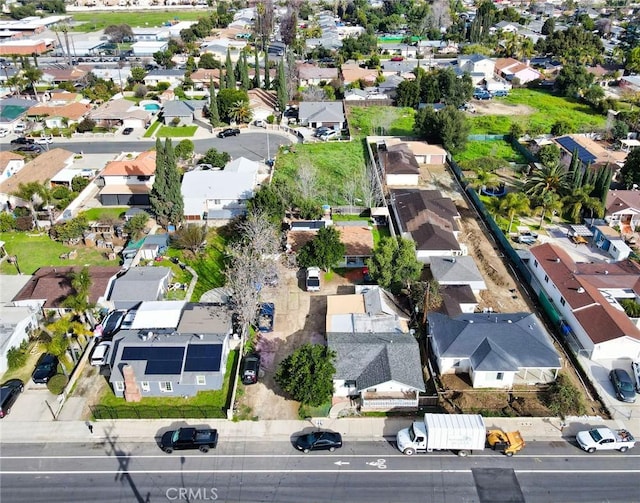 bird's eye view featuring a residential view