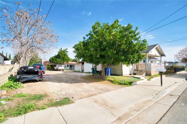 view of street featuring sidewalks