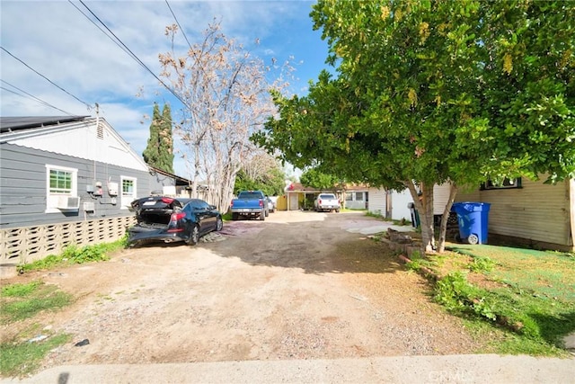 view of road featuring driveway