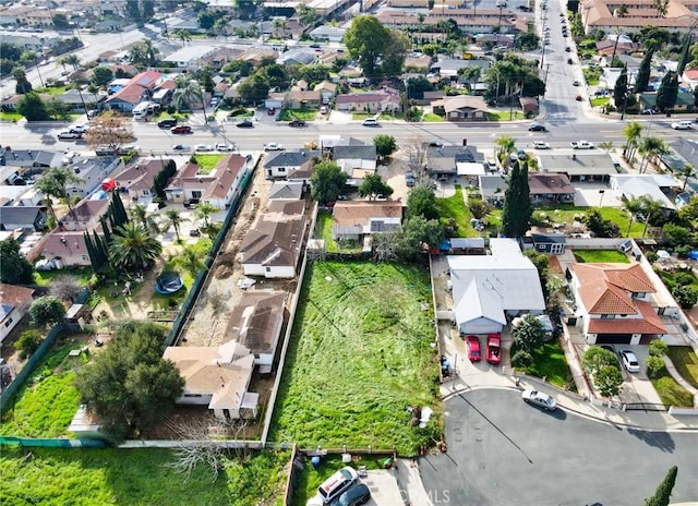 bird's eye view with a residential view