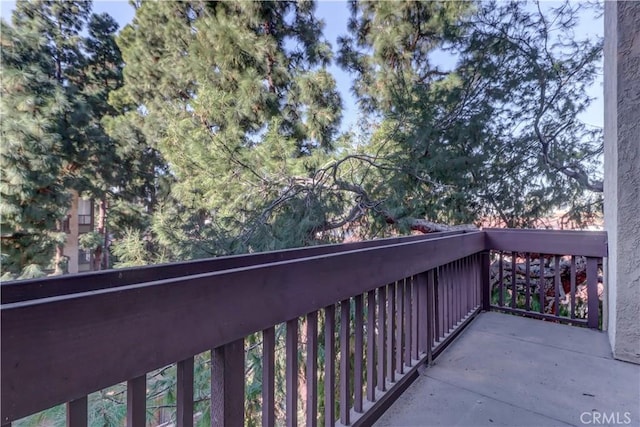 view of balcony