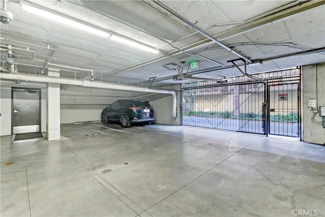 view of parking deck