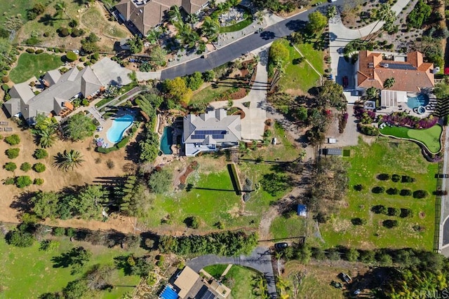 aerial view featuring a residential view