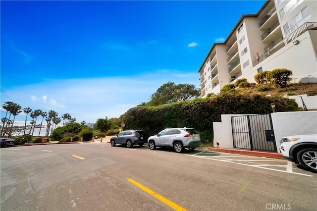 view of uncovered parking lot