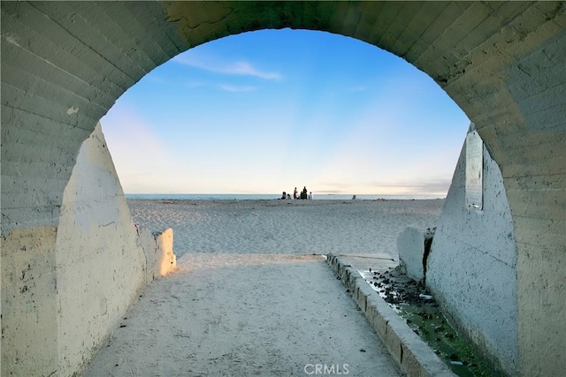 property view of water with a view of the beach