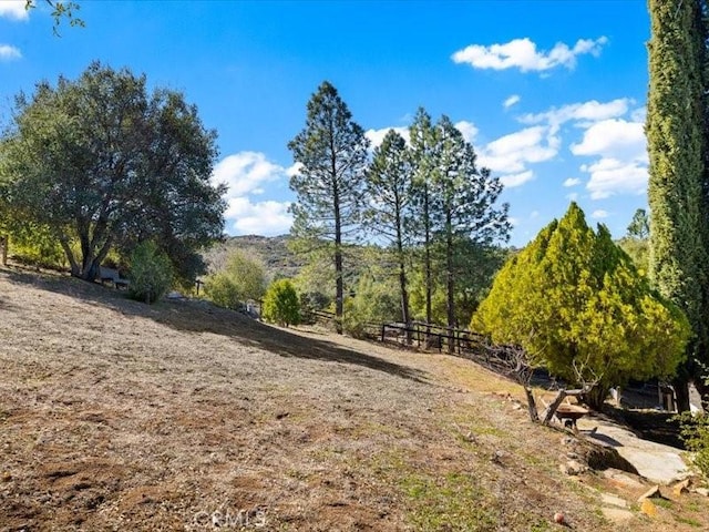 view of landscape with a rural view