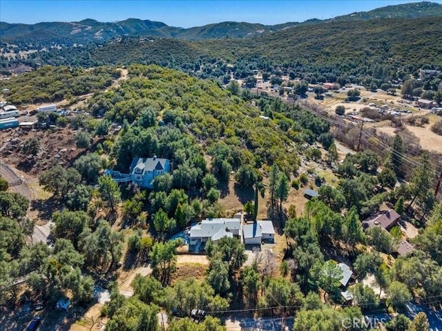 aerial view featuring a mountain view