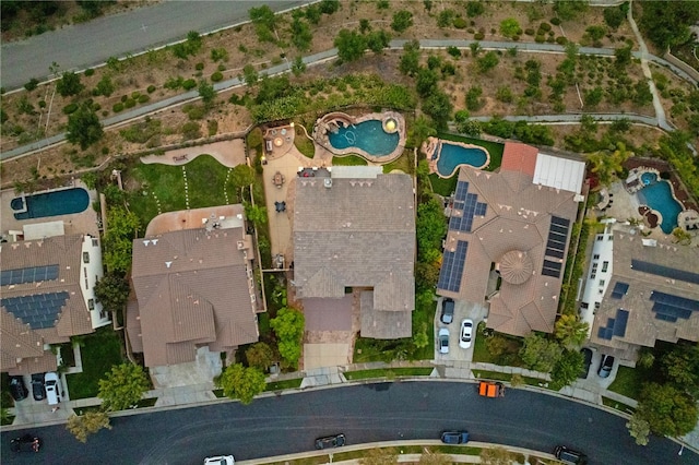 2514 Bulrush Cir, Corona, CA 92882 - aerial view of property's location with a pool area