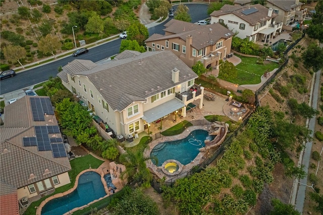 2514 Bulrush Cir, Corona, CA 92882 - aerial view of property's location with a pool