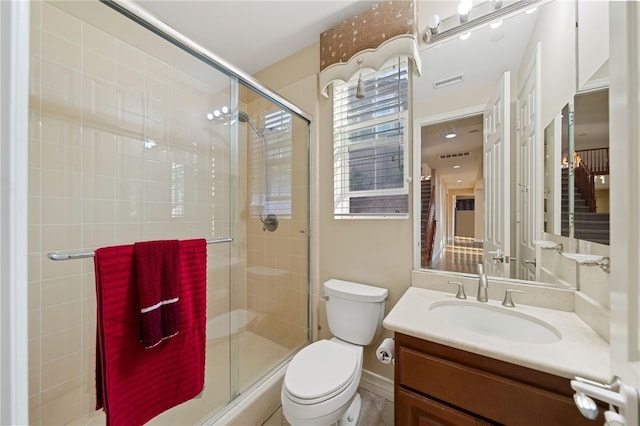 2514 Bulrush Cir, Corona, CA 92882 - bathroom with toilet, a stall shower, vanity, and baseboards