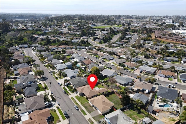 birds eye view of property featuring a residential view