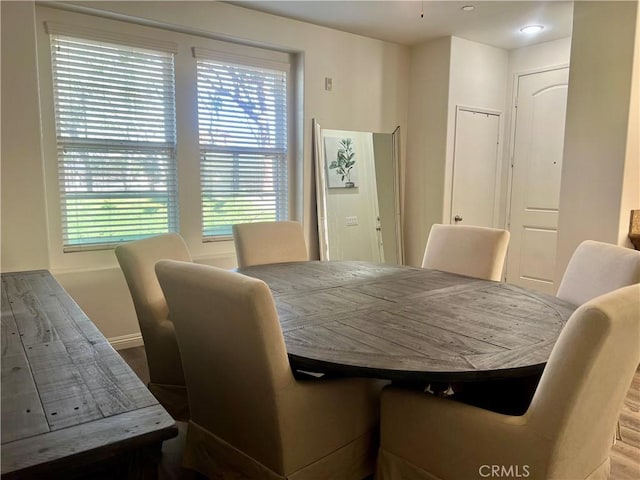 view of dining area