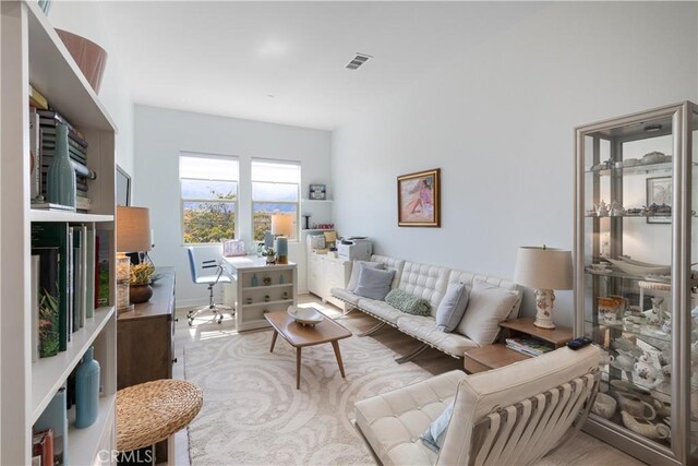 24674 Crestley Dr, Corona, CA 92883 - living area featuring an office area and baseboards