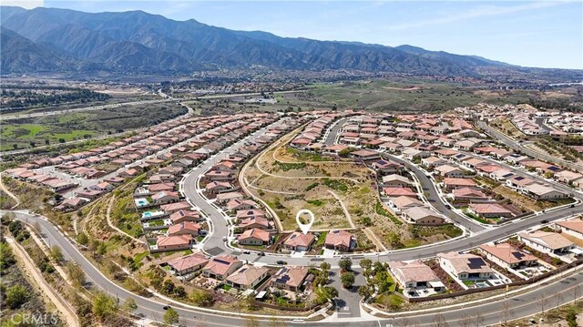 24674 Crestley Dr, Corona, CA 92883 - view of property location with nearby suburban area and a mountain backdrop