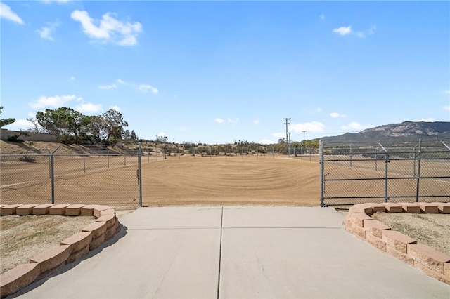 39725 Ivan Dr, Anza, CA 92539 - view of yard with a mountain view and a gate