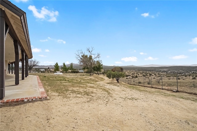 39725 Ivan Dr, Anza, CA 92539 - view of yard with a mountain view, a patio, and a rural view