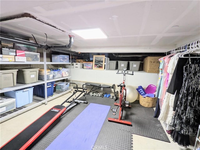 view of exercise room