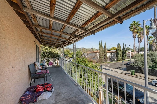 view of balcony