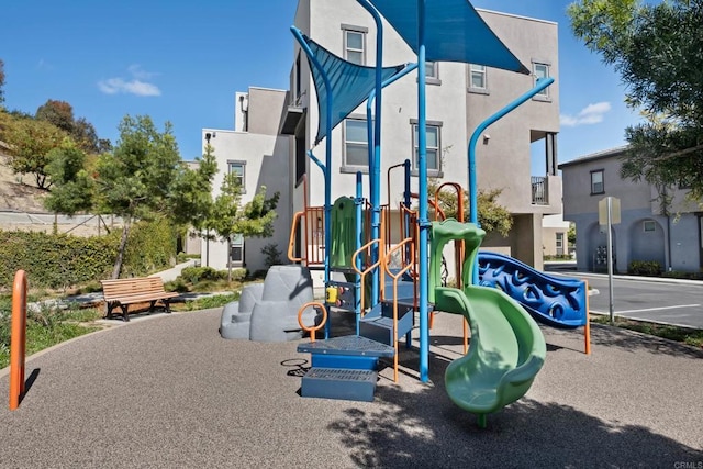 view of community jungle gym