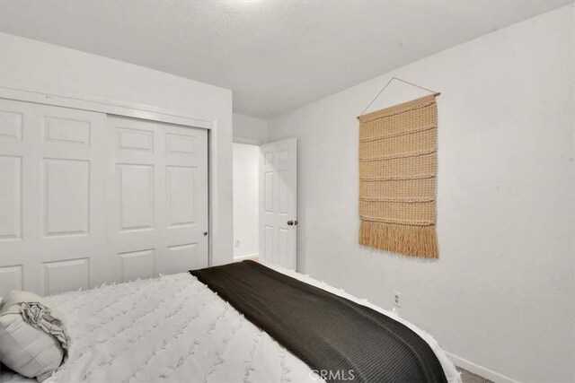 bedroom with a closet