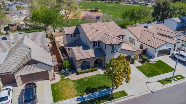 birds eye view of property featuring a residential view