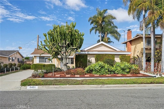 view of front of property with stucco siding