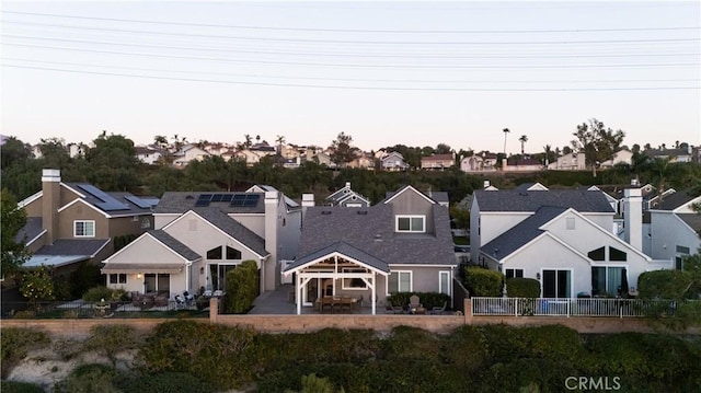 drone / aerial view with a residential view