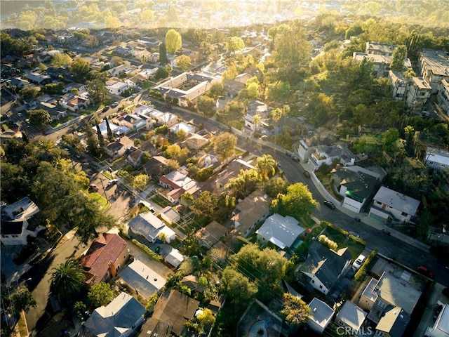 aerial view featuring a residential view