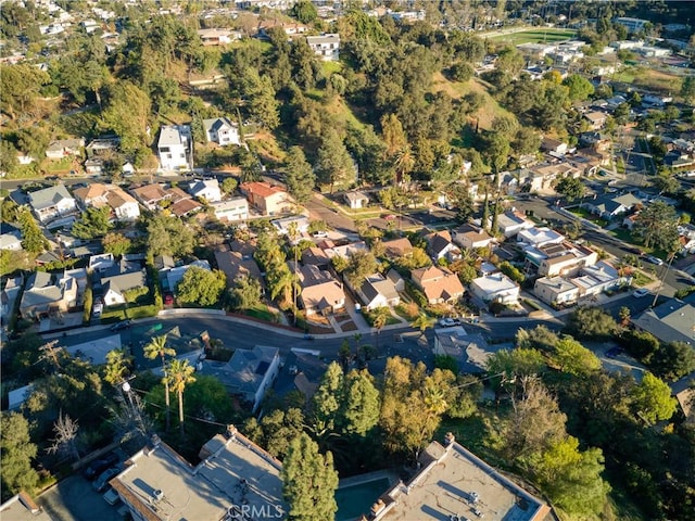 aerial view featuring a residential view