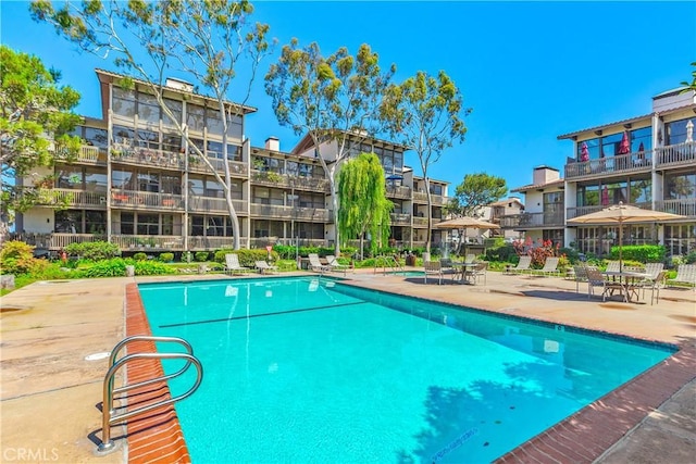 pool featuring a patio