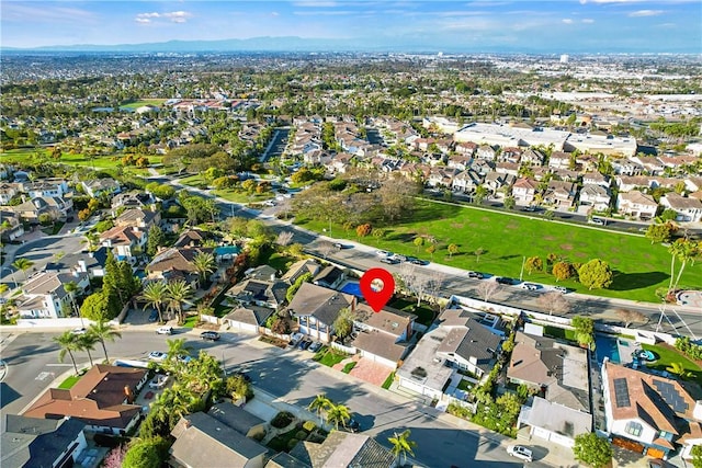 birds eye view of property featuring a residential view