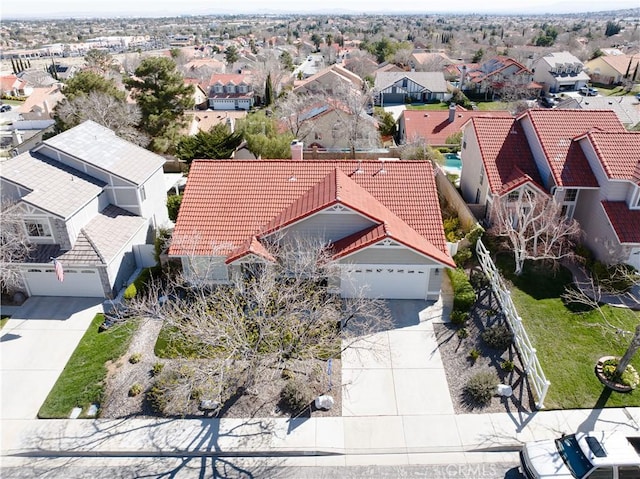 birds eye view of property featuring a residential view