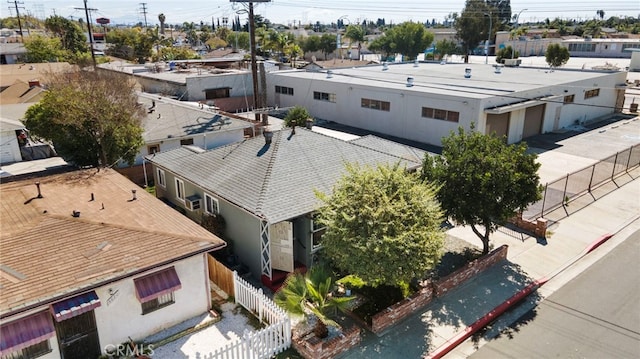 aerial view featuring a residential view