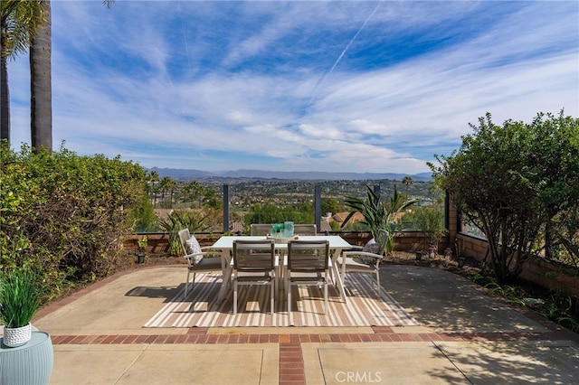 29416 Port Royal Way, Laguna Niguel, CA 92677 - view of patio / terrace with a mountain view and outdoor dining space