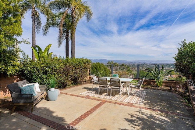 29416 Port Royal Way, Laguna Niguel, CA 92677 - view of patio with a mountain view and outdoor dining area